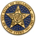 Cloisonne Oklahoma State Seal Pin