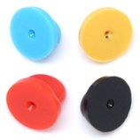 rubber clutch - red, blue, yellow and black