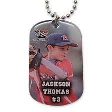 Personalized baseball 2024 dog tags