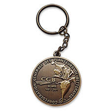 Die Struck key chain